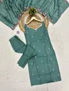 KF 640 Kalaai Viscose Jari Chanderi Kurti With Bottom Dupatta Orders In India
